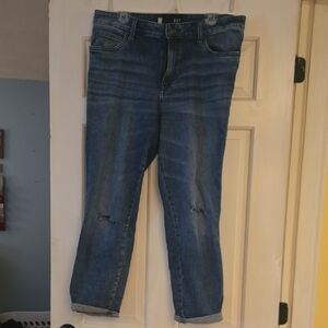 Kut from the Kloth Blue Ankle Cropped Jeans